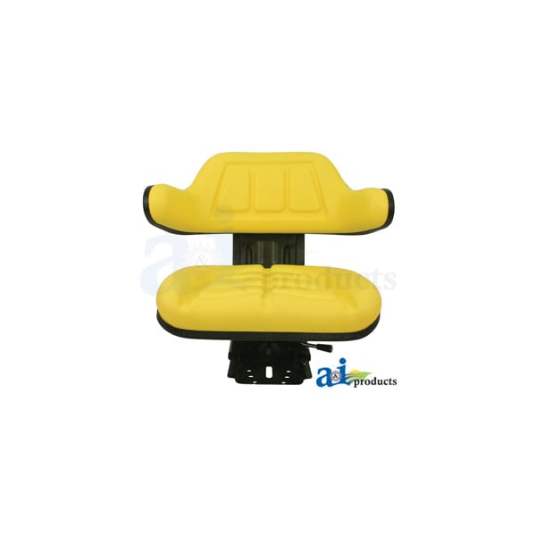 Seat W/ Wrap Around Back W/Arms, Yellow Vinyl, 265 Lb / 120 Kg Weight Limit 21 X19 X12